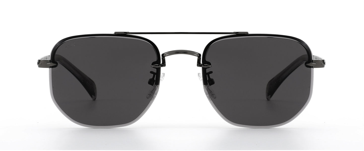 XENO Precision in Gunmetal Sunglasses