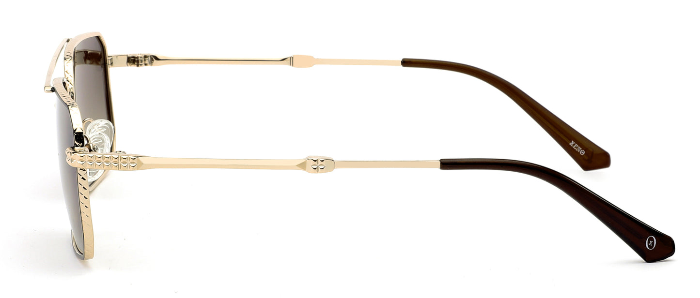 Xeno Titan Edge in Gold Sunglasses