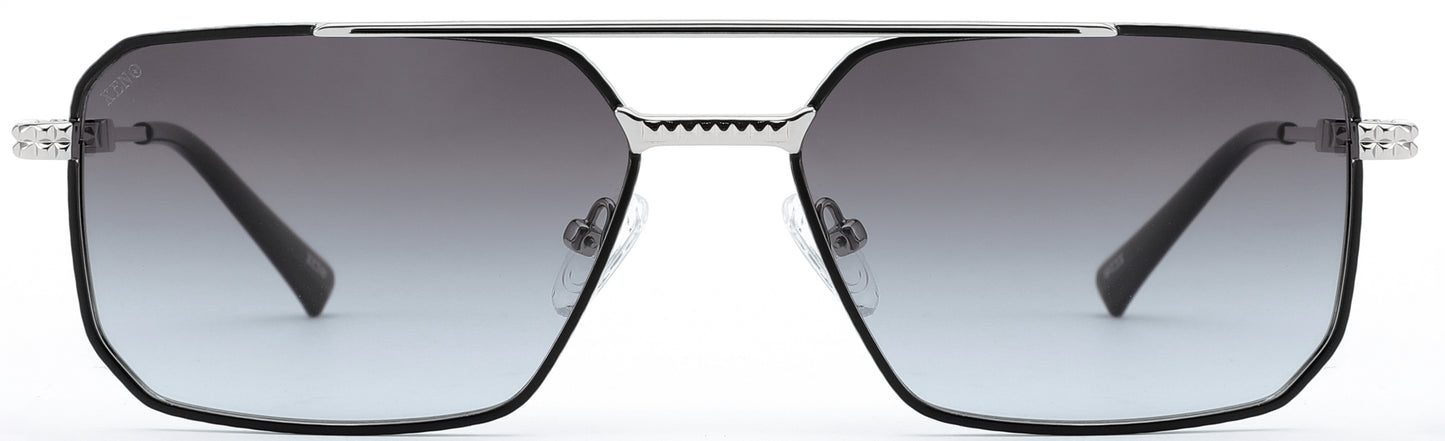 Xeno Titan Edge in Silver Sunglasses