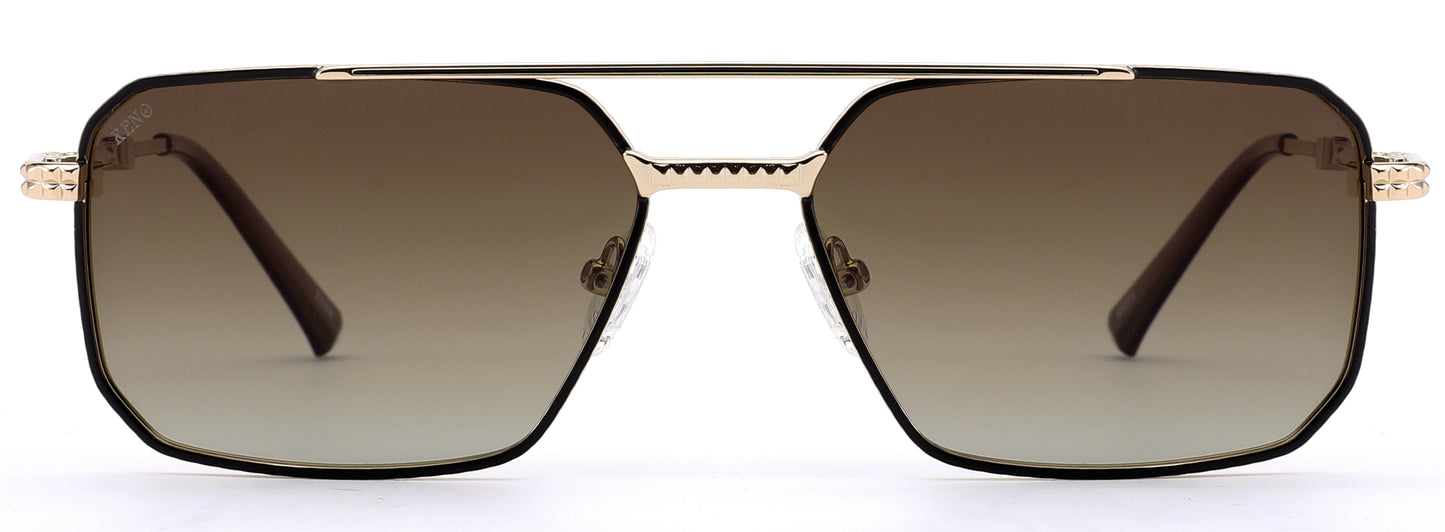 Xeno Titan Edge in Gold Sunglasses