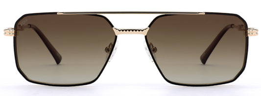 Xeno Titan Edge in Gold Sunglasses