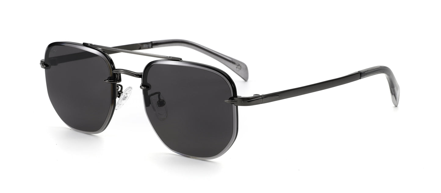 XENO Precision in Gunmetal Sunglasses