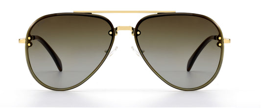 XENO Skymark in Brown Gold Sunglasses