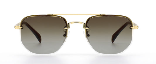 XENO Precision in Gold Sunglasses