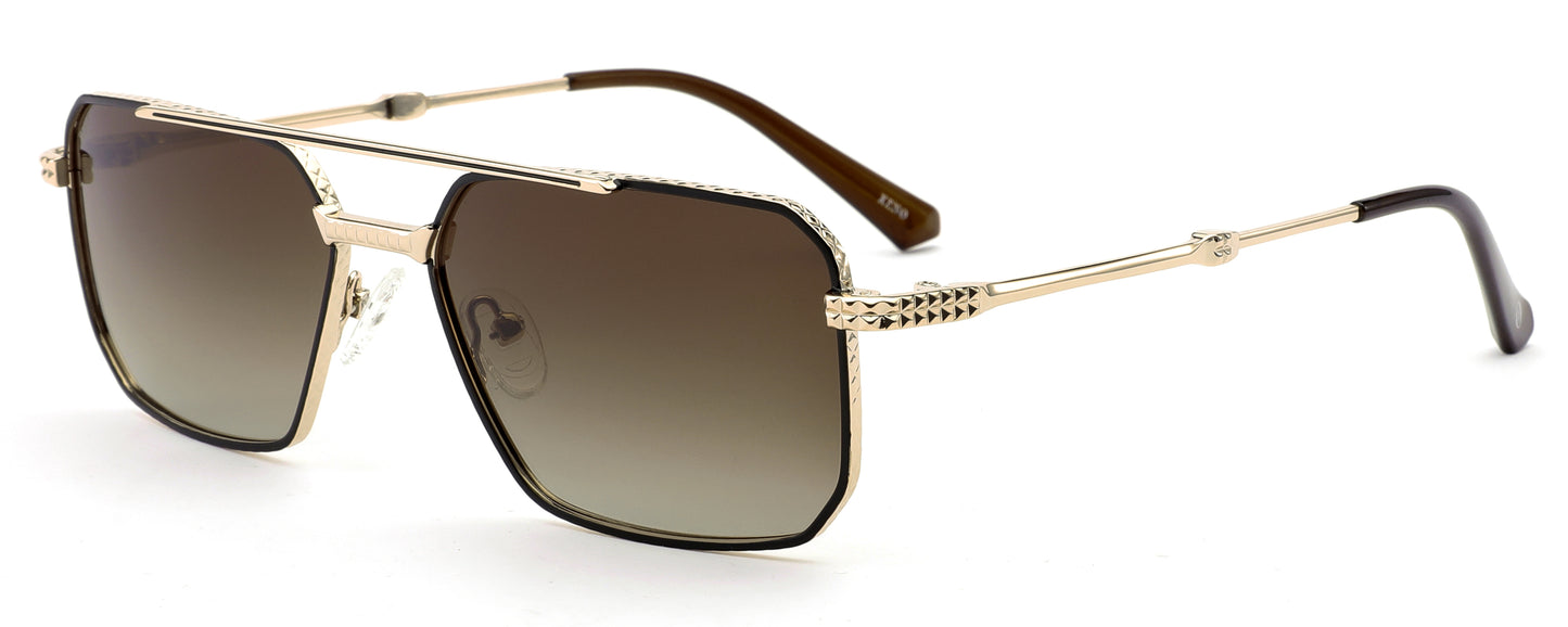 Xeno Titan Edge in Gold Sunglasses